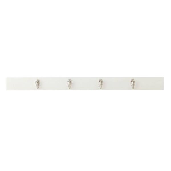 Home Decorators Collection Baxter 4-Hook Panel in White