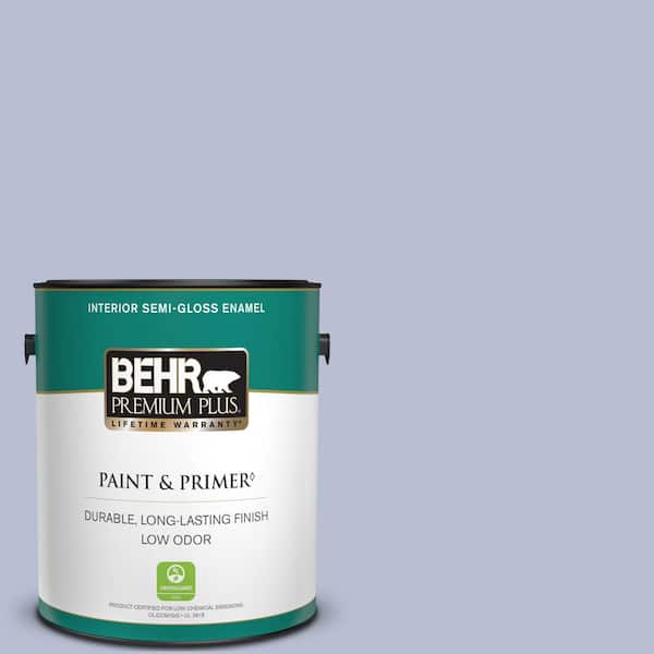 BEHR PREMIUM PLUS 1 gal. #PPU15-15 Sweet Juliet Semi-Gloss Enamel Low Odor Interior Paint & Primer