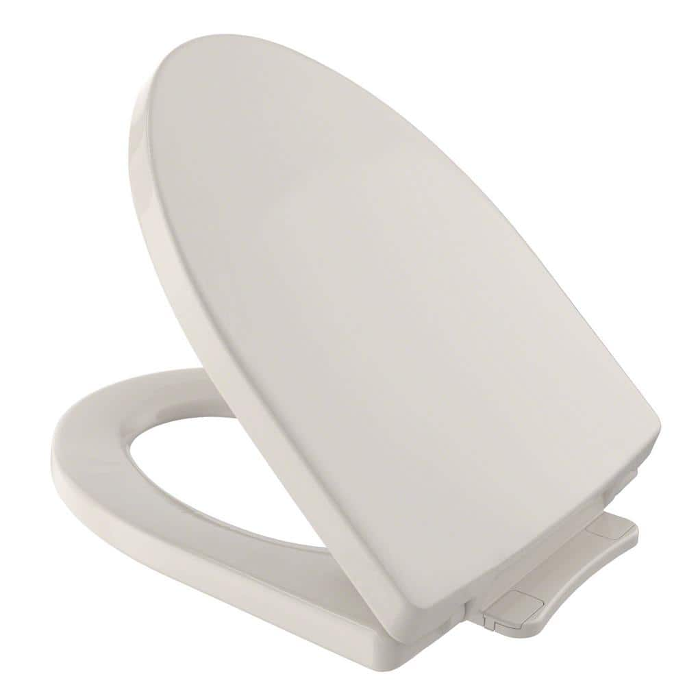 TOTO Soiree SoftClose Elongated Closed Front Toilet Seat in Sedona Beige  SS214#12 - The Home Depot