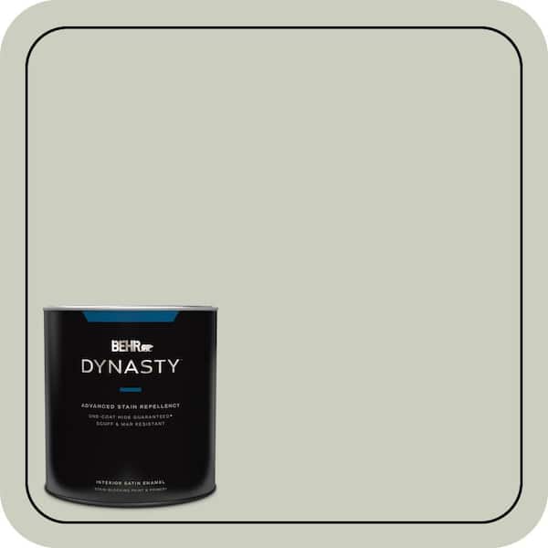 BEHR DYNASTY 1 qt. #PPU10-11 Sliced Cucumber Satin Enamel Interior Stain-Blocking Paint and Primer