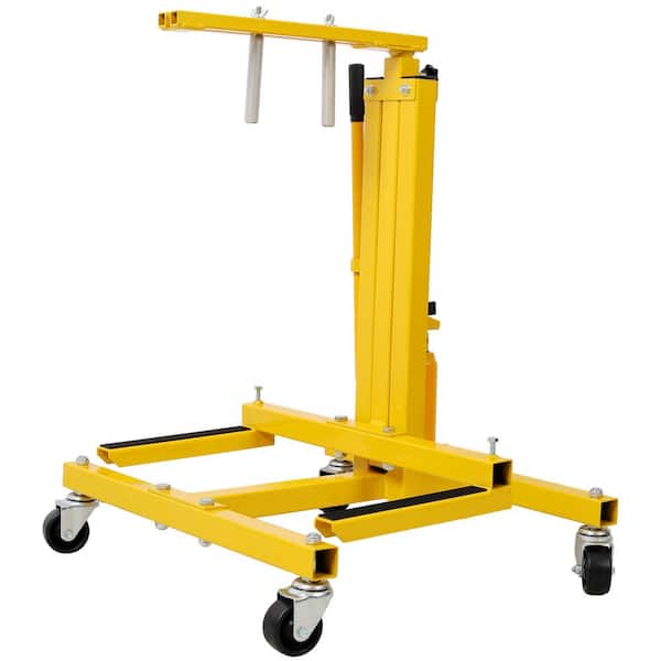 Yellow Steel Hydraulic Door Remover and Installer Jack Hoist Lift Jack Stand Dolly