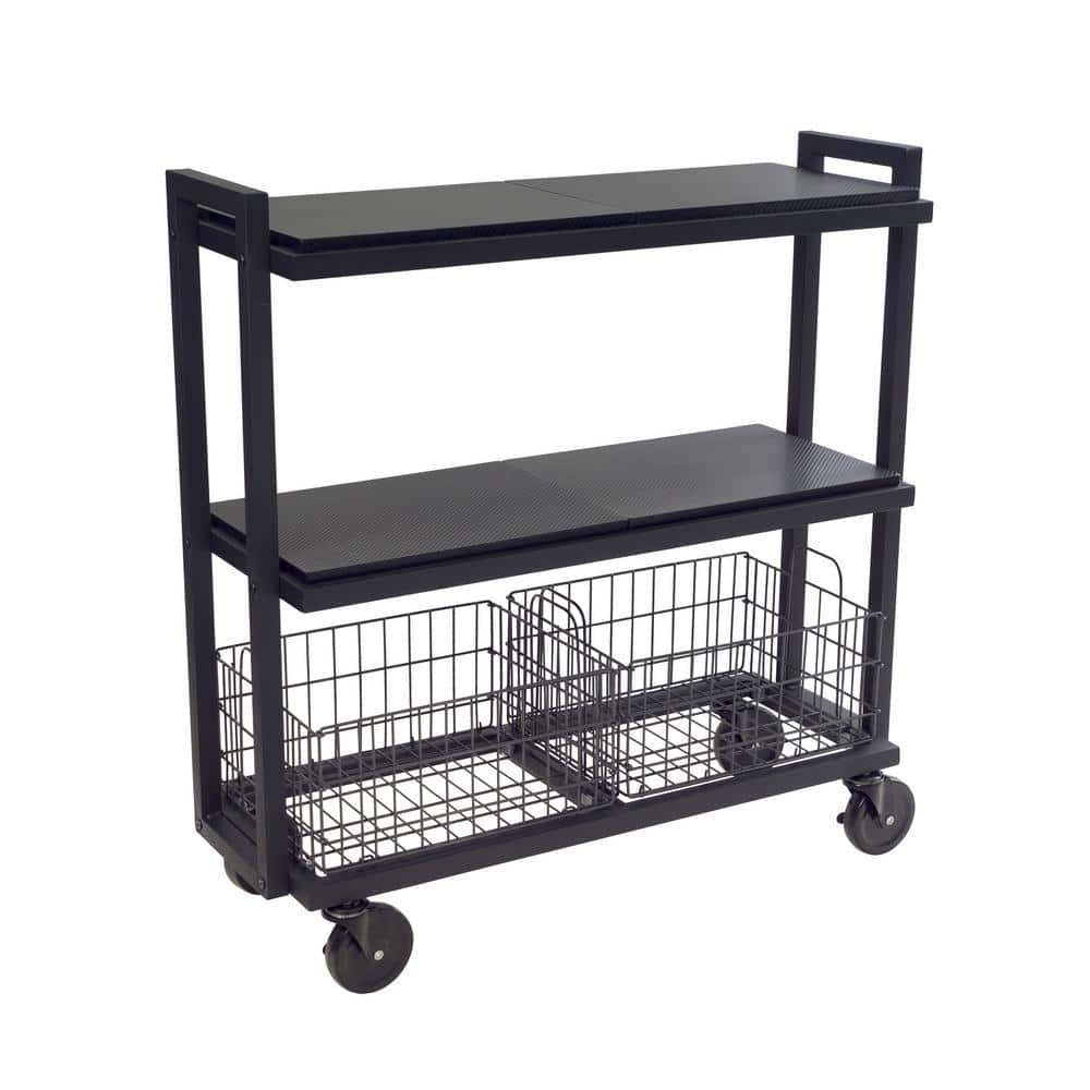 3-Tier Steel Cart System Wide in Black price history on PriceWatchPro