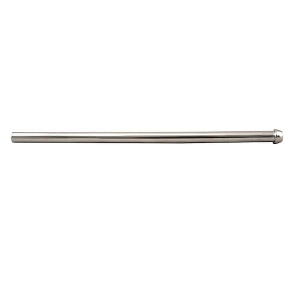 Westbrass 1/2 in. O.D. Bullnose Faucet Riser, Polished Chrome