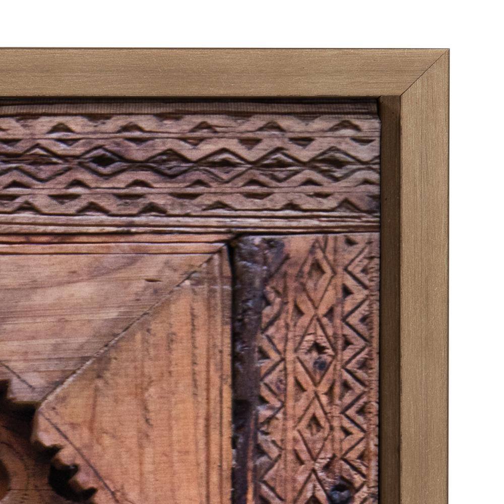 Gold Framed Morocco Marrakech Door Canvas Print, 18" x 24"