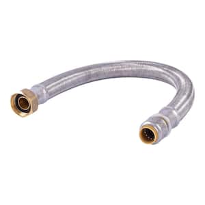 Max 1/2 in. Push-to-Connect x 3/4 in. FIP x 18 in. Braided Stainless Steel Water Heater Connector