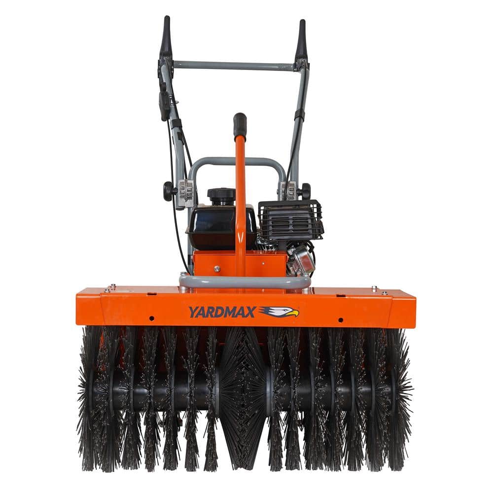 YARDMAX YP7160 27.5 in. 209 cc 0.0 cu. ft. Manual Push Gas Lawn Sweeper