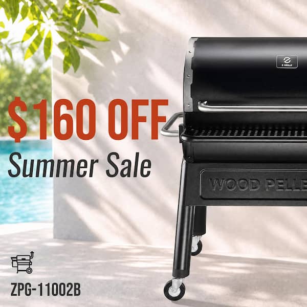 1068 sq. in. WiFi Smart Pellet Grill and Smoker in Black