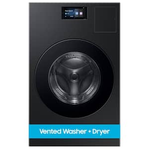 5.3 cu. ft. Bespoke Ultra Capacity Vented All-in-One Washer Dryer Combo with Electric Dryer and AI Home in Brushed Black