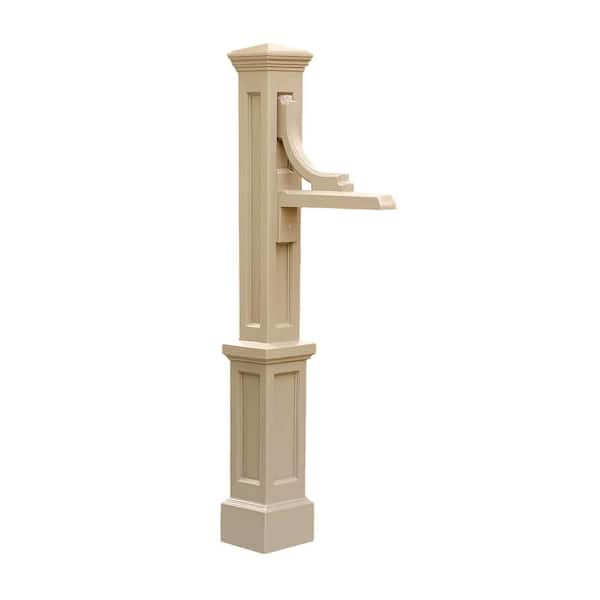 Mayne Woodhaven 56 in. Tall Clay Address Sign Post