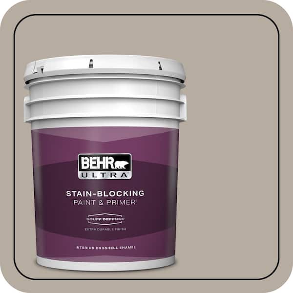 BEHR ULTRA 5 gal. #PPU18-13 Perfect Taupe Extra Durable Eggshell Enamel Interior Paint & Primer