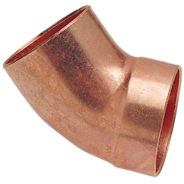 Everbilt 1-1/2 in. Copper DWV 45-Degree Fitting x Cup Street Elbow