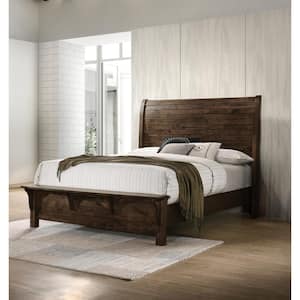 New Classic Furniture Blue Ridge Rustic Gray Wood Frame Queen Panel Bed