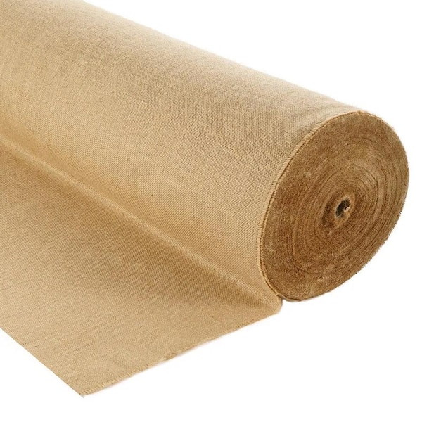 ATENGNES 40 in. x 300 ft. Gardening Natural Burlap Roll Tree Wrap Burlap Rustic Party Decor Landscape Weed Barrier Fabric