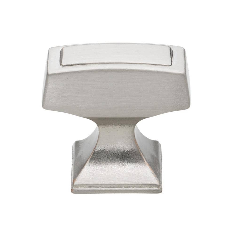 Brushed Nickel Rectangular Cabinet Knob Multipack