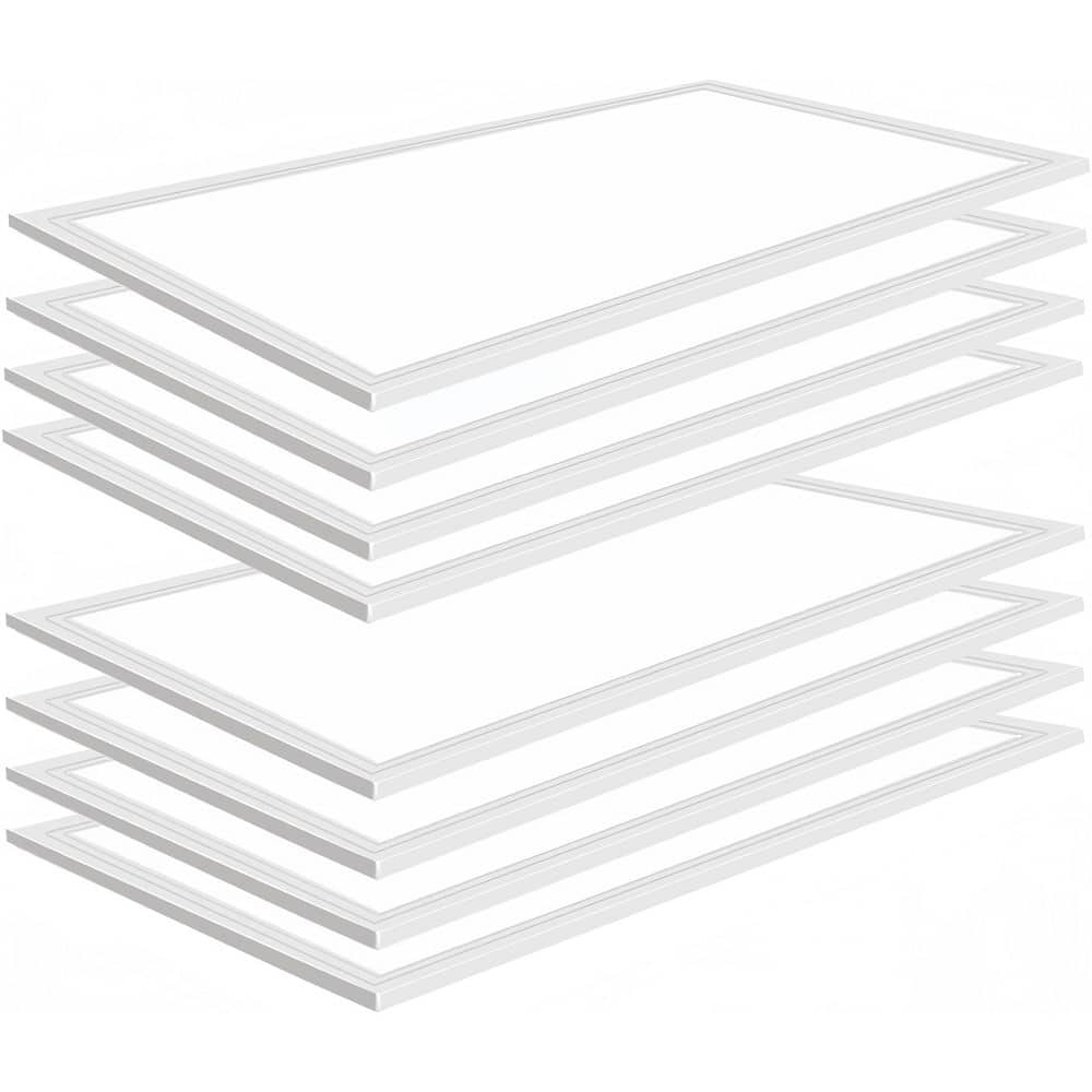 2 ft. x 4 ft. 7800 Lumens Integrated LED Panel Light, 5000K 2x4 LED Flat Panel Light Lay in Fixture for Office (8-pack) price history on PriceWatchPro