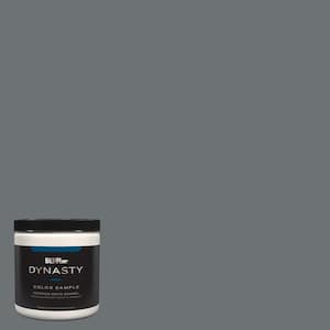 8 oz. #MQ5-28 Dawn Gray One-Coat Hide Satin Enamel Stain-Blocking Interior/Exterior Paint & Primer Sample