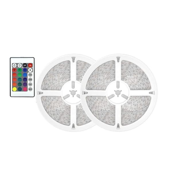 130 ft. Lights Strip for Bedroom Desk, LED Strip Lights RGB Decor with Remote and 24V Power Supply