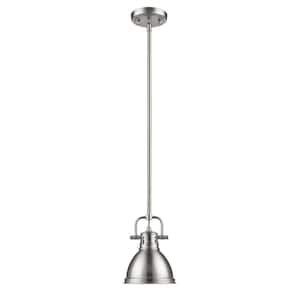 Duncan 1-Light Pewter Mini Pendant with Pewter Shade