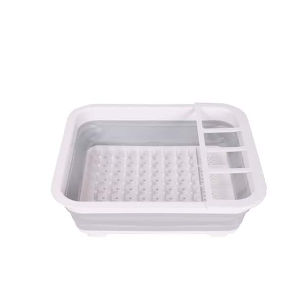 Kitchen Sense Grey Collapsible Plastic Dish Rack