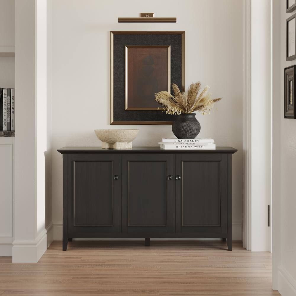 Amherst Traditional Hickory Brown Solid Wood 3-Door Storage Cabinet