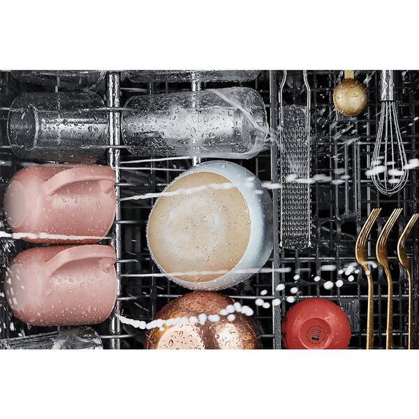 KitchenAid 24 in. Black Stainless Top Control Built-in Tall