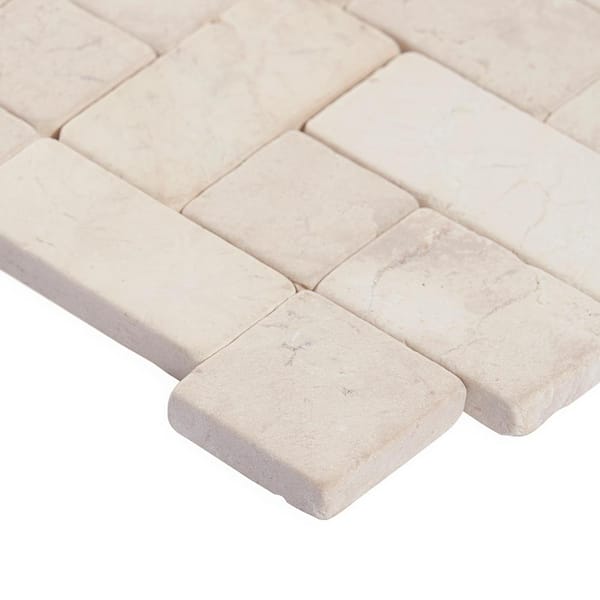 Ivy Hill Tile Countryside Interlocking 11.81 in. x 11.81 in. White