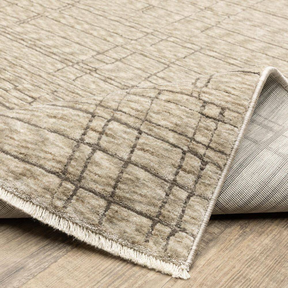 7' X 10' Beige And Gray Oriental Area Rug price history on PriceWatchPro