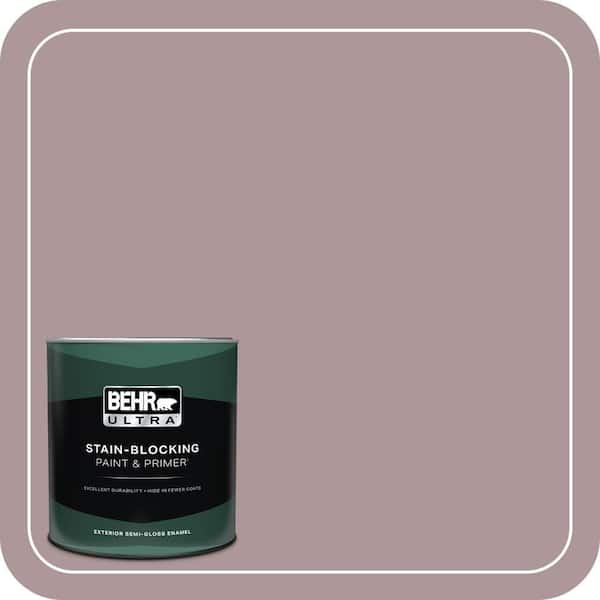 BEHR ULTRA 1 qt. #PMD-53 Antique Mauve Semi-Gloss Enamel Exterior Paint & Primer
