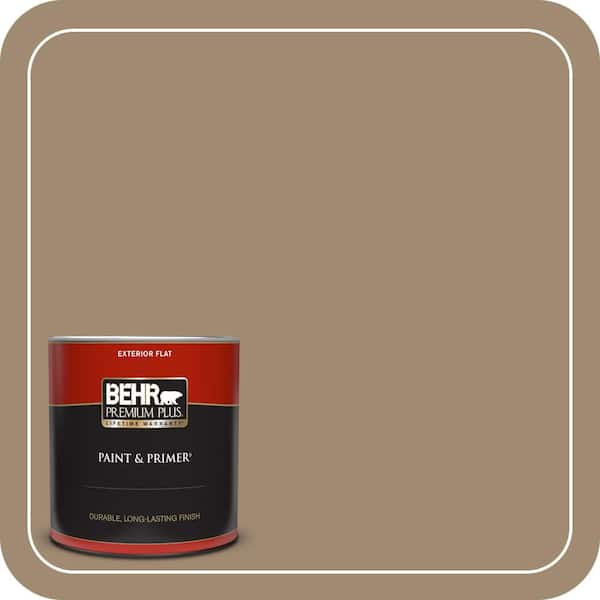 BEHR PREMIUM PLUS 1 qt. #PMD-102 River Mud Flat Exterior Paint & Primer