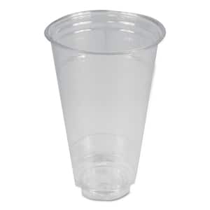 24 oz. Clear Disposable Plastic Cups, Cold Drinks, PET, 12 Cups / Sleeve, 50 Sleeves / Carton