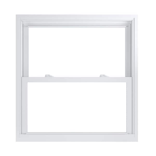 American Craftsman 35.75 in. x 37.25 in. 70 Pro Series Low-E Argon Glass Double Hung White Vinyl Replacement Window, Screen Incl