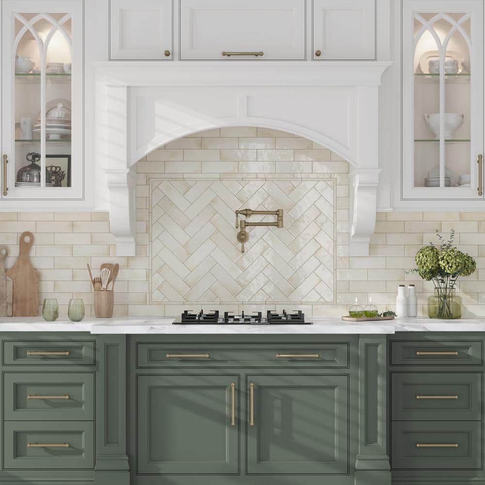 Glossy White Ceramic Subway Tile for Kitchen and Bathroom