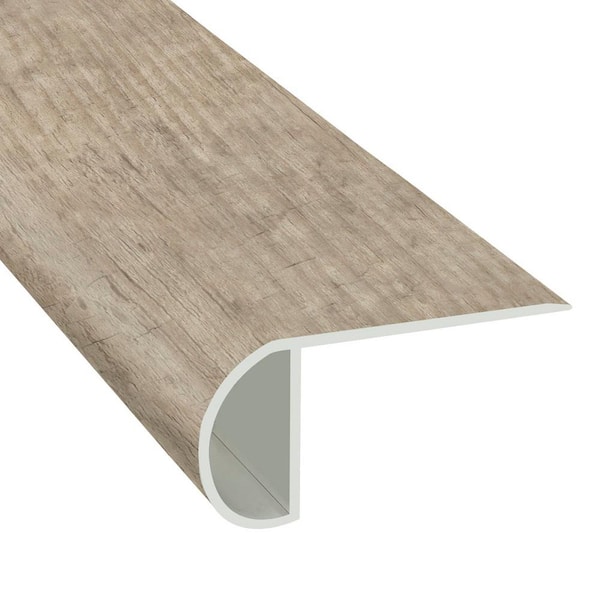 Islander Natural Burlap 1.03 in. T x 2.23 in. W x 94 in. L Vinyl Overlap Stair Nose Molding