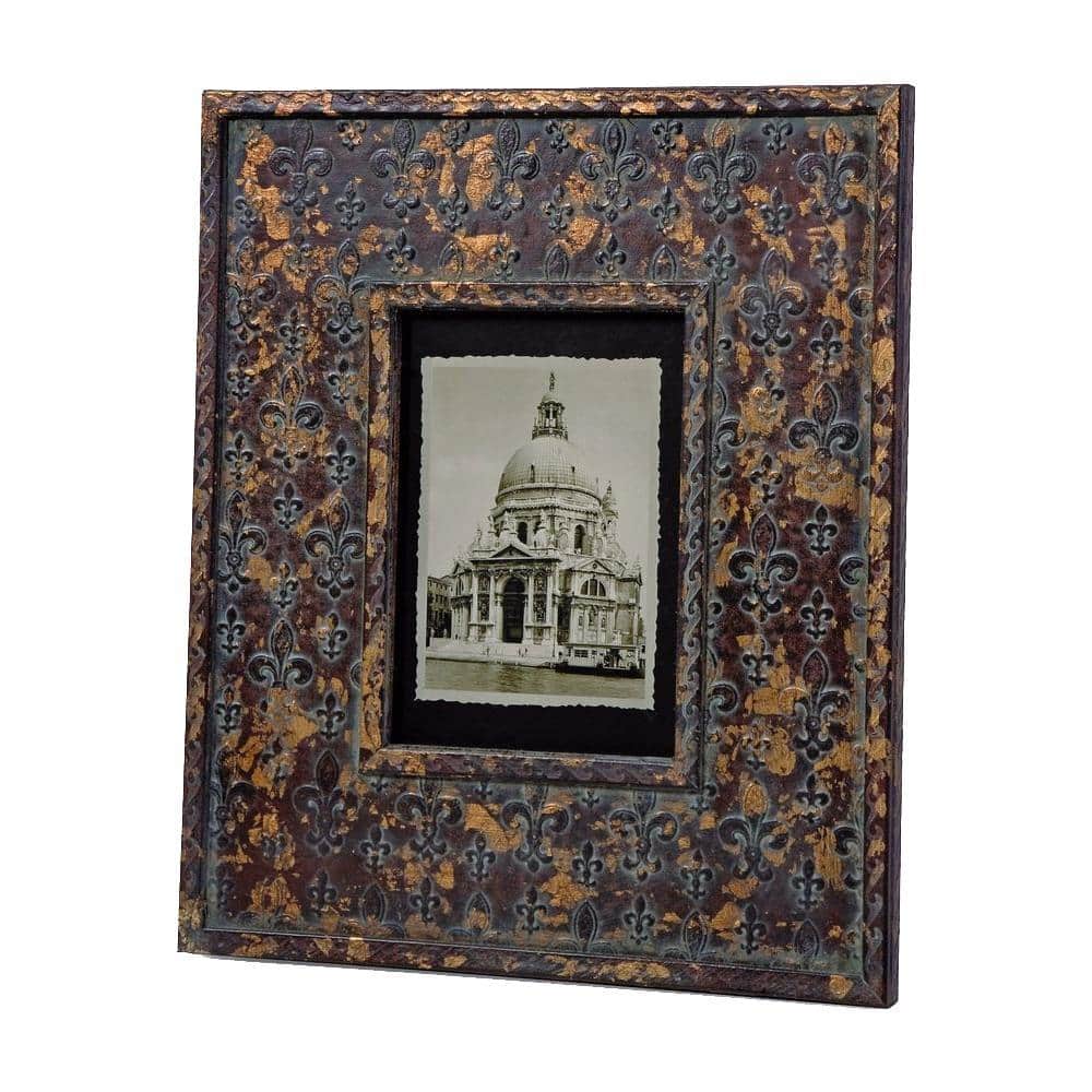 Lenor 1-Opening 5 in. x 7 in. Brown Picture Frame