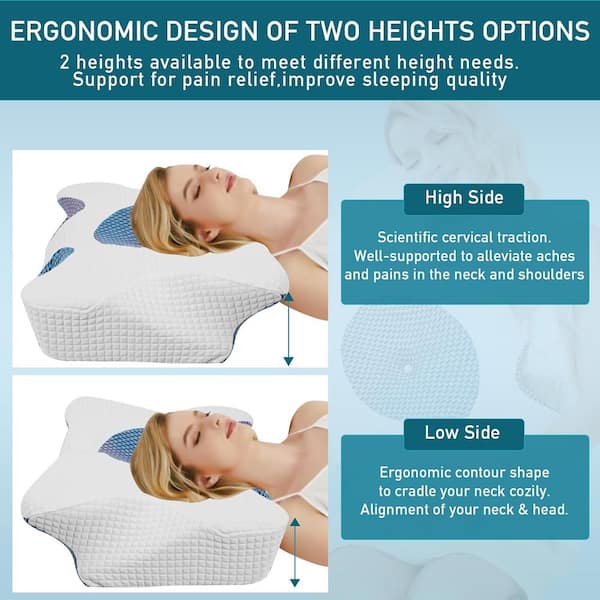Neck Supportive Natural Latex Contour Pillow [5 Star Hotel Grade]