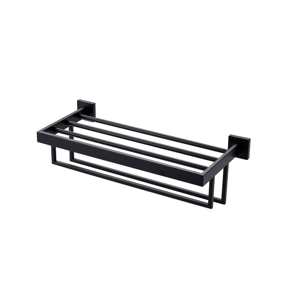 20 in. Wall Mounted Double Towel Bar in Matte Black price history on PriceWatchPro