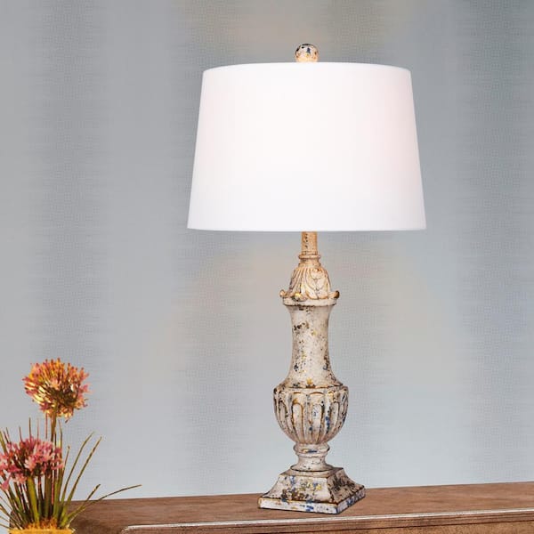 Bella Ivory Brass Small Cordless Lamp - Made in the USA