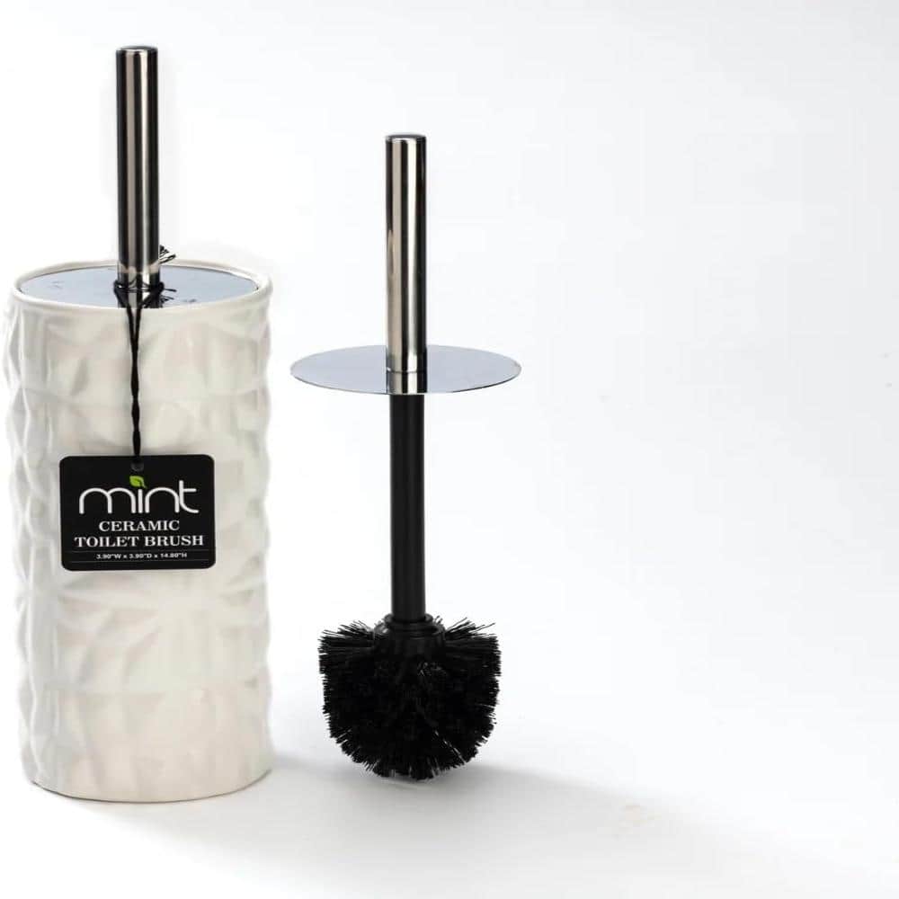 Chrome White Faceted Ceramic Toilet Brush price history on PriceWatchPro