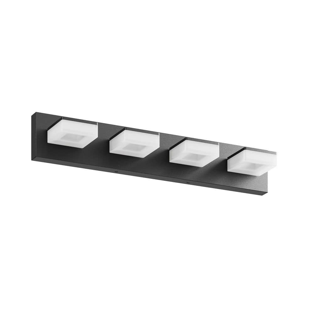 25.6 in. 4 Chrome Vanity Light with Acrylic Shades price history on PriceWatchPro