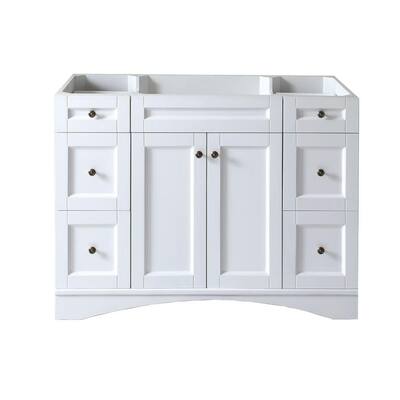 Elise 48 in. W Bath Vanity Cabinet Only in White