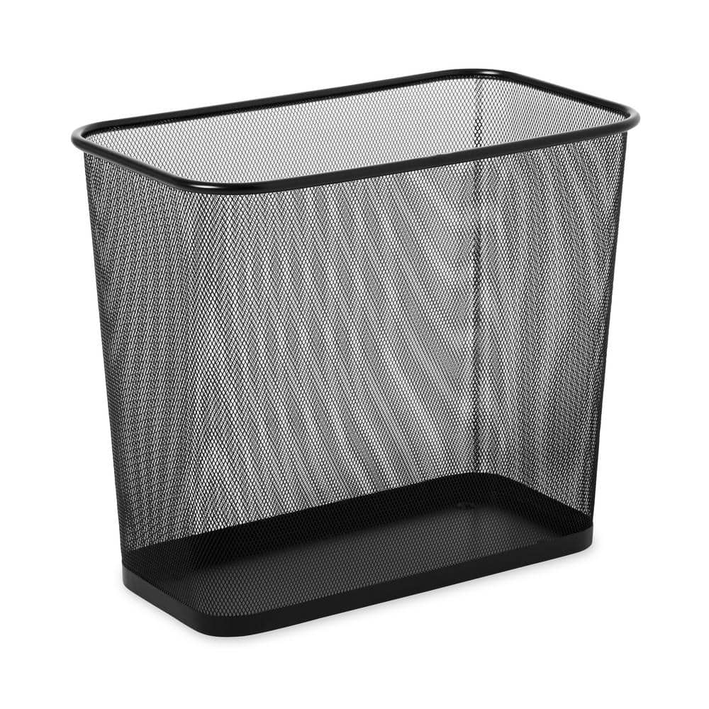 Rubbermaid FG254100BLA 14 Qt. / 3.5 Gallon Black Rectangular Fire-Resistant  Medical Wastebasket