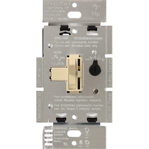 Toggler LED+ Dimmer Switch for Dimmable LED, Halogen and Incandescent Bulbs, Single-Pole or 3-Way, Ivory
