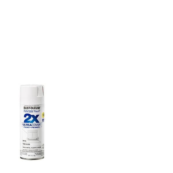 Rust-Oleum Painter's Touch 2X 12 oz. Semi-Gloss White General Purpose Spray Paint