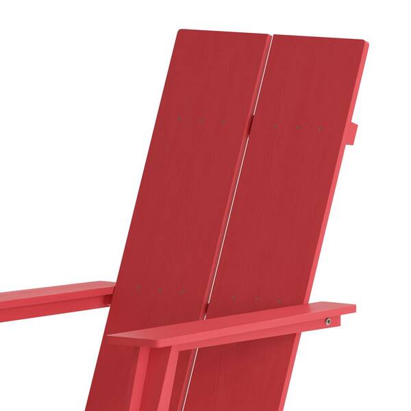 Red discount resin chairs