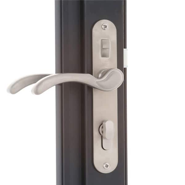 Andersen - 3000 Series 36 in. x 80 in. Black Right-Hand Full View Interchangeable Aluminum Storm Door with Nickel Hardware