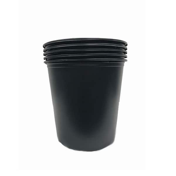 Viagrow 5 Gal. Plastic Nursery Trade Pots - 4.02 Gal / 15.19 l (5-Pack)