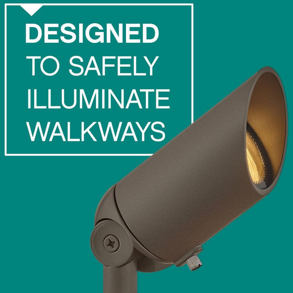 Textured Brown Aluminum LED Spot Light - Outdoor Wet Rated