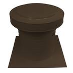12 in. Dia Aluminum Static Keepa Vent in Brown