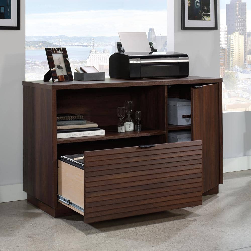 Palo Alto Spiced Mahogany Impact Resistant Office Credenza