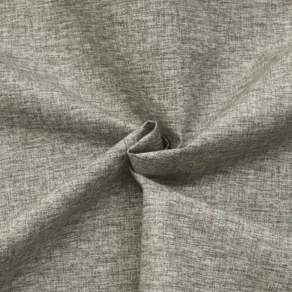 Taupe Grey Blackout Grommet Polyester Window Panel 52 x 63